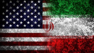 Us Iran Flags